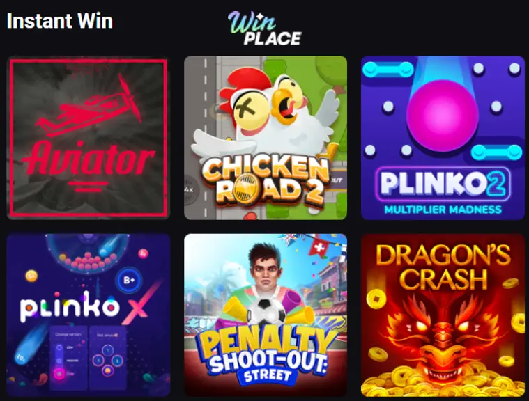 WinPlace directe winst spellen